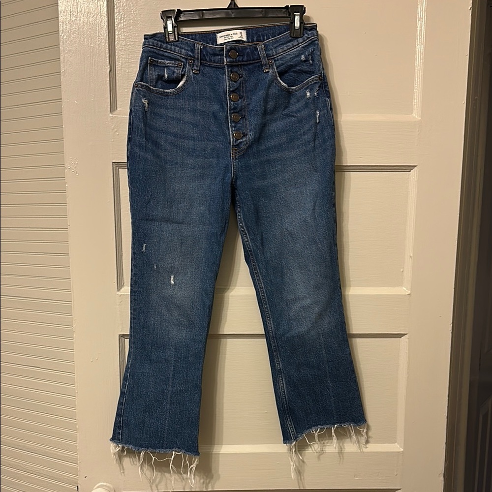 Women's Blue Distressed Jeans